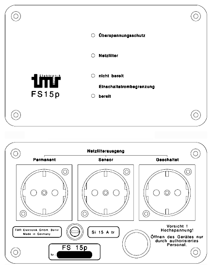 Front- und Rückwand TMR FS 15p Front- und Rückwand TMR FS 15p